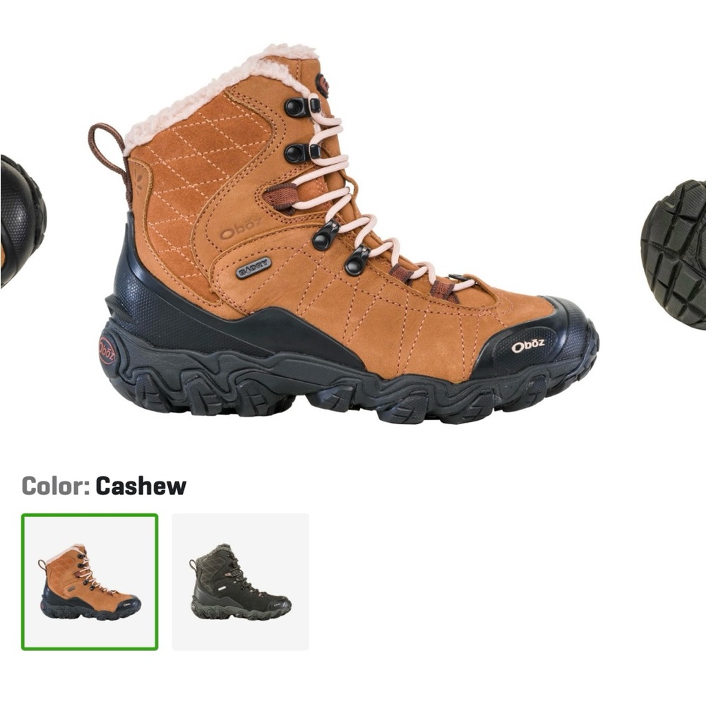 Oboz Tan Hiking Boots